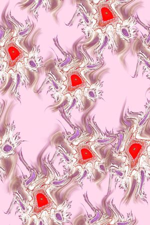 抽象手绘几何肌理纹印花印花华亿平台图片