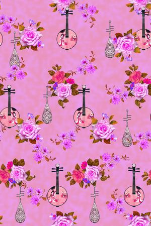 玫瑰印花华亿平台图片