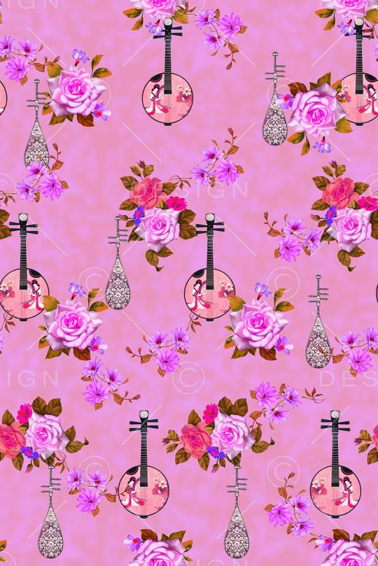 玫瑰印花华亿平台图片