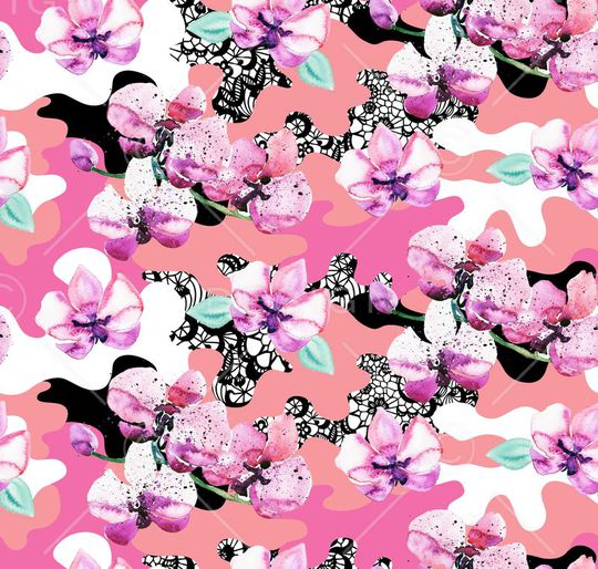 camouflage印花华亿平台图片