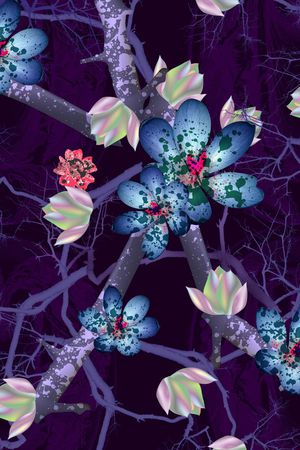 花朵印花华亿平台图片