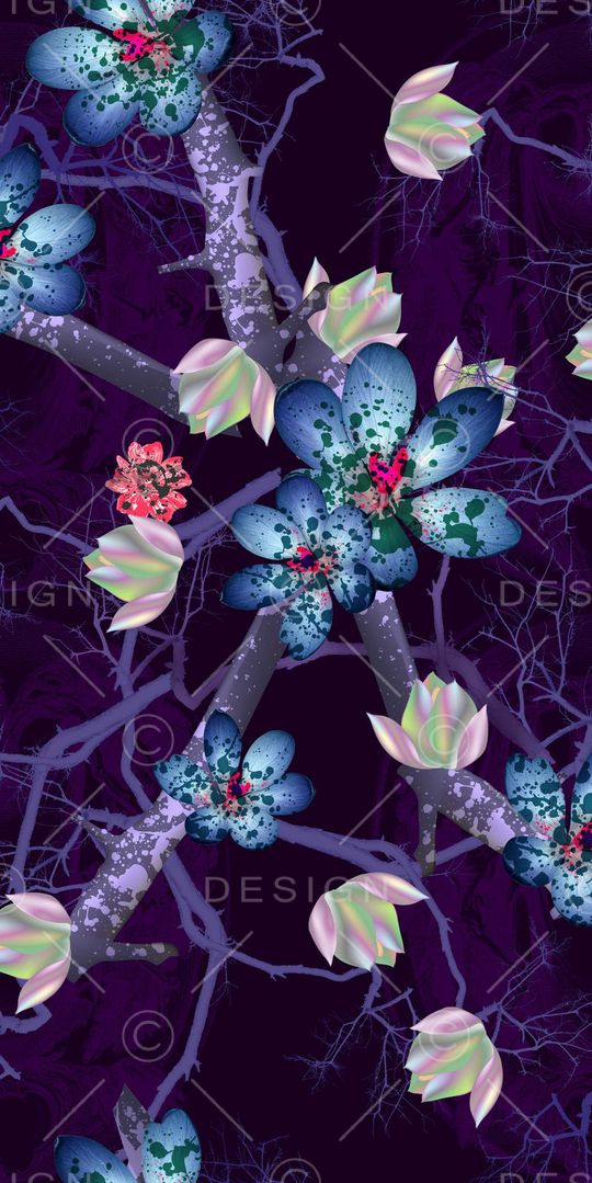 花朵印花华亿平台图片