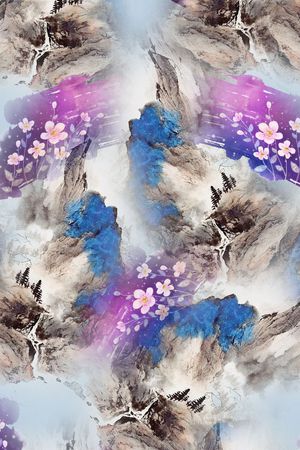 山水印花华亿平台图片