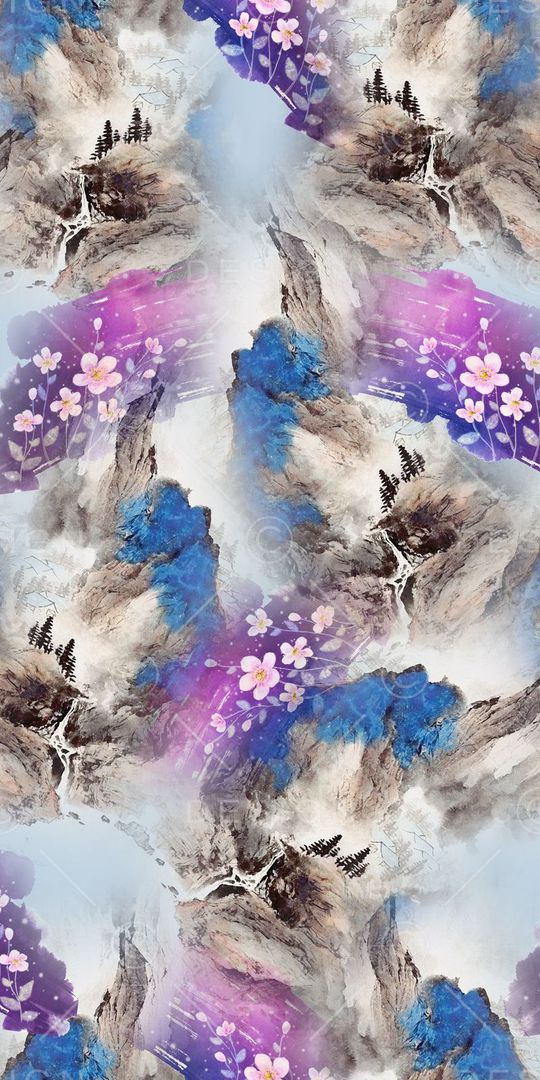 山水印花华亿平台图片