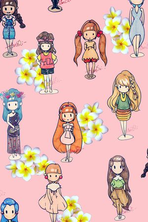 卡通人物印花华亿平台图片