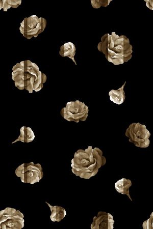 男装花卉印花华亿平台图片