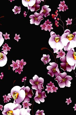 花朵印花华亿平台图片