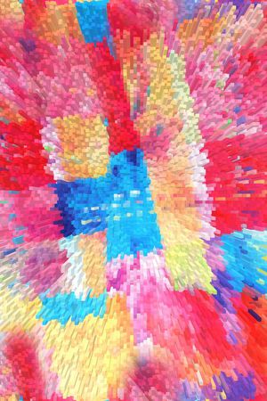 数码花大气几何印花华亿平台图片