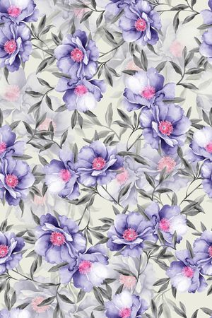 花鸟印花华亿平台图片