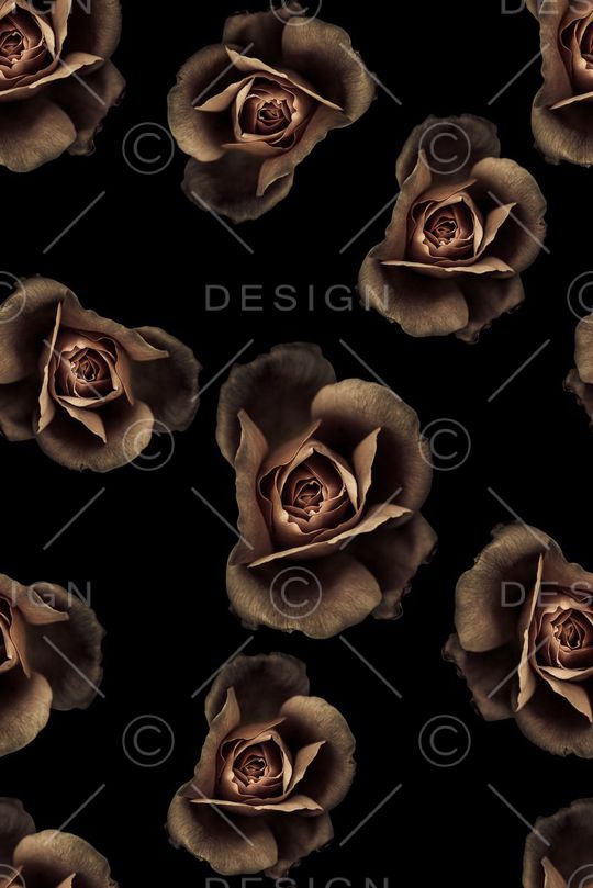 抽象手绘3D玫瑰花印花印花华亿平台图片