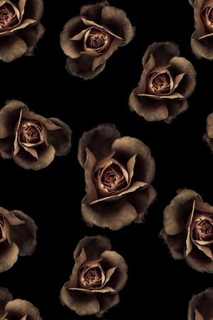 抽象手绘3D玫瑰花印花印花华亿平台图片