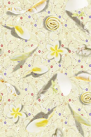 蕾丝底印花华亿平台图片