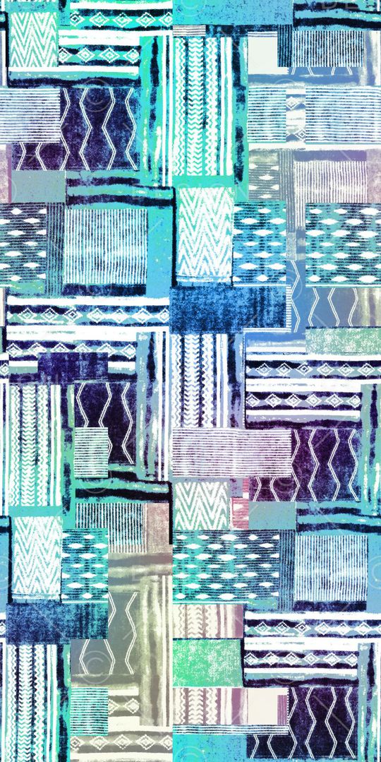 不规则几何印花华亿平台图片