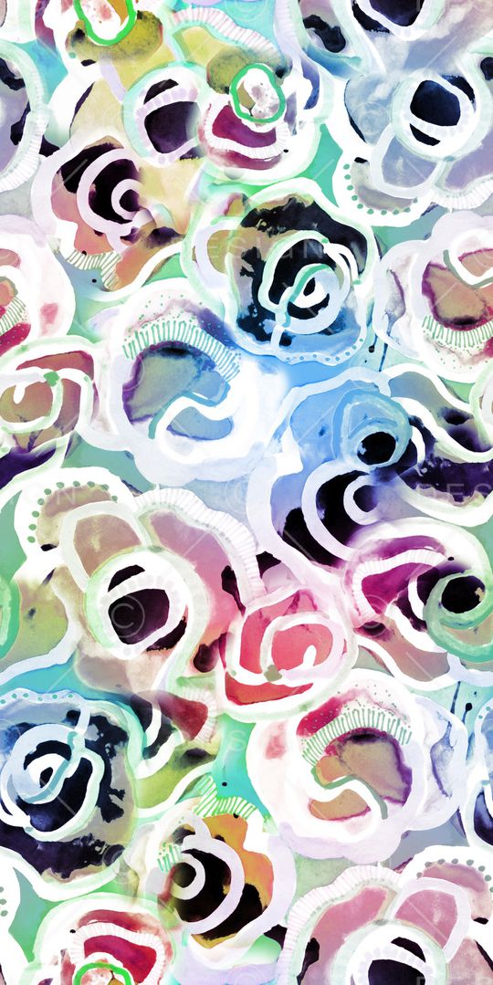 不规则几何印花华亿平台图片