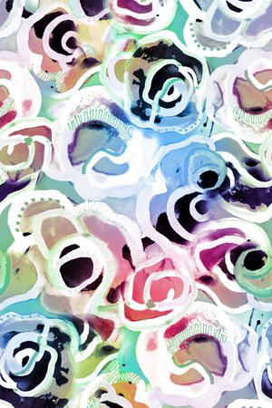 不规则几何印花华亿平台图片