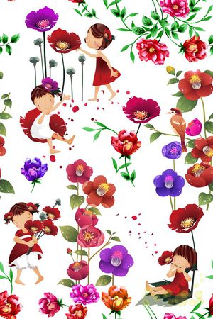 乱花印花华亿平台图片