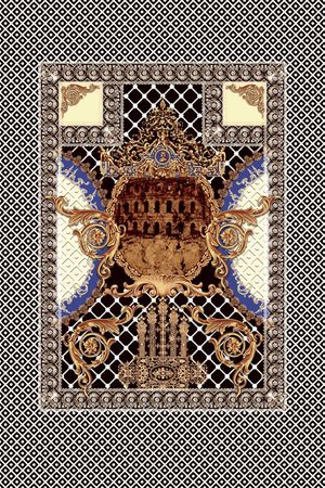 民族图案印花华亿平台图片