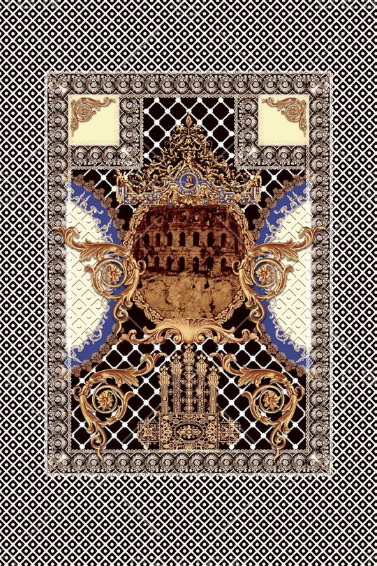 民族图案印花华亿平台图片