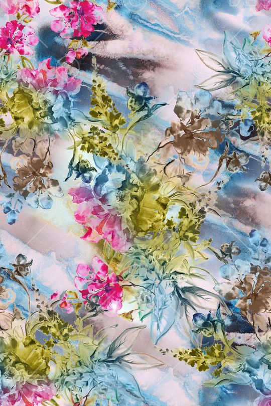 手绘印花华亿平台图片