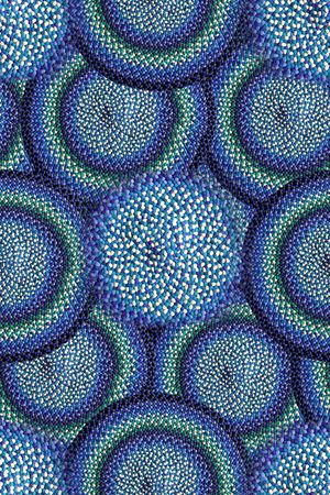 抽象手绘几何水彩画民族风北非华亿平台数码印花印花华亿平台图片