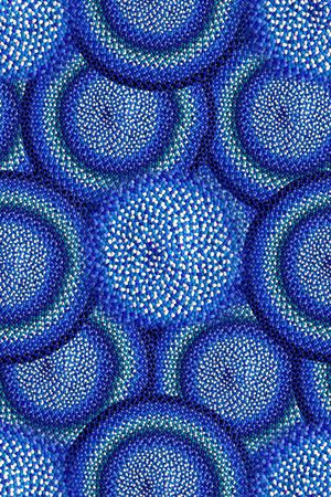 抽象手绘几何水彩画民族风北非华亿平台数码印花印花华亿平台图片