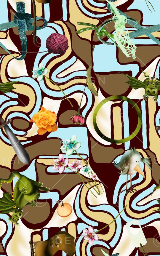 抽象印花华亿平台图片