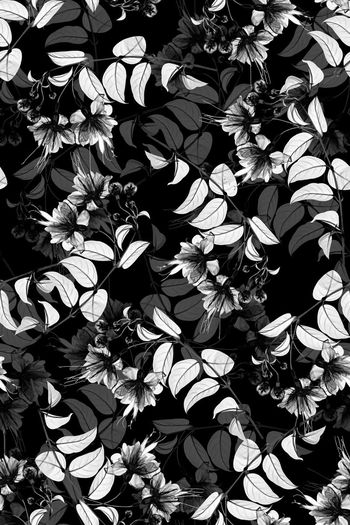 树叶印花华亿平台图片