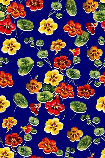 女装花卉印花华亿平台图片