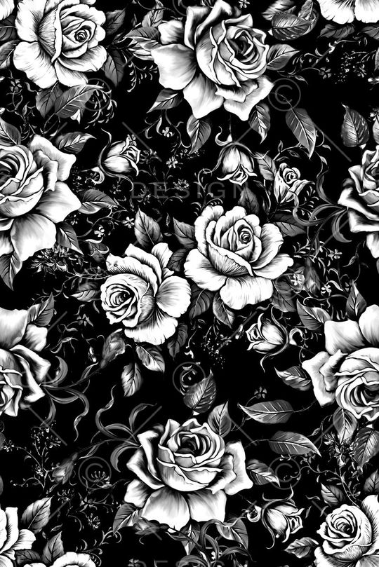 抽象手绘中国风青花瓷花卉数码印花印花华亿平台图片