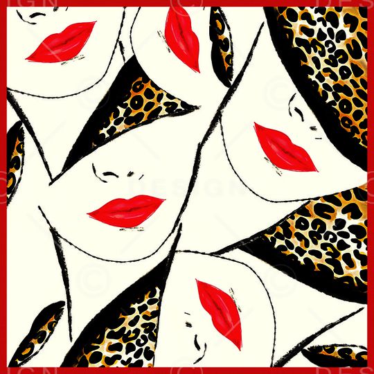 小方巾印花华亿平台图片