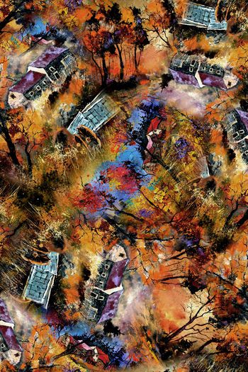 牡丹印花华亿平台图片