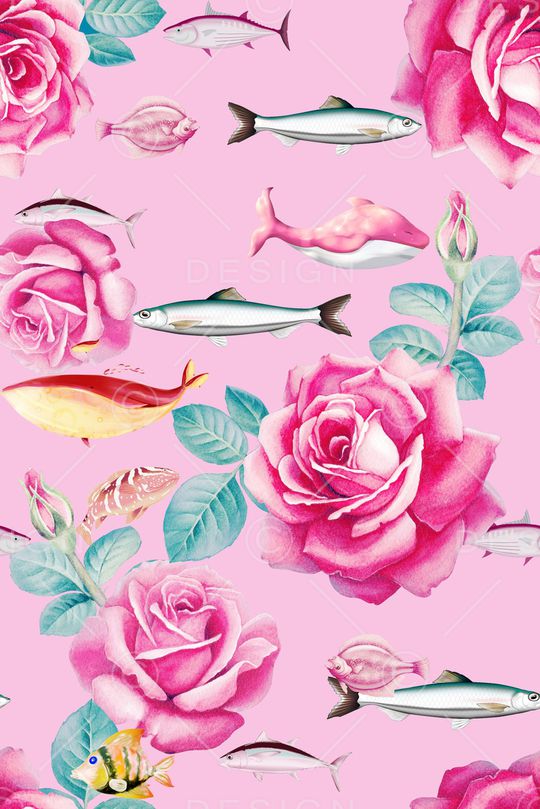 玫瑰印花华亿平台图片