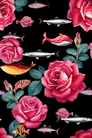 玫瑰印花华亿平台图片