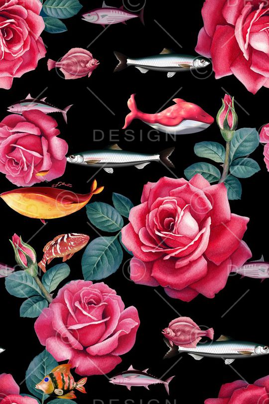 玫瑰印花华亿平台图片