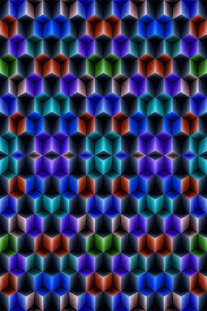 迷乱几何印花华亿平台图片