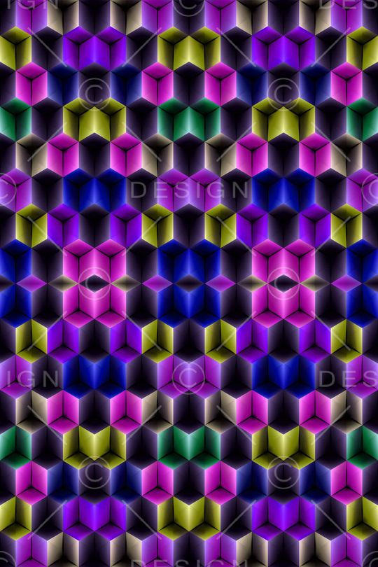 迷乱几何印花华亿平台图片