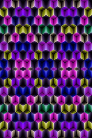 迷乱几何印花华亿平台图片