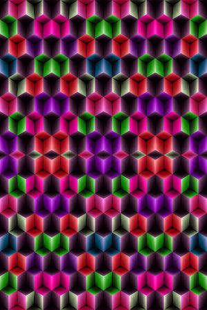 迷乱几何印花华亿平台图片