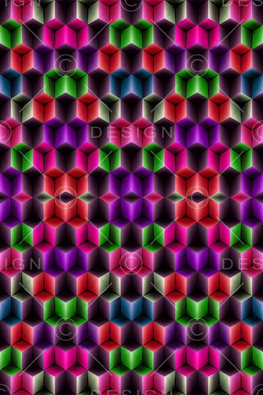 迷乱几何印花华亿平台图片