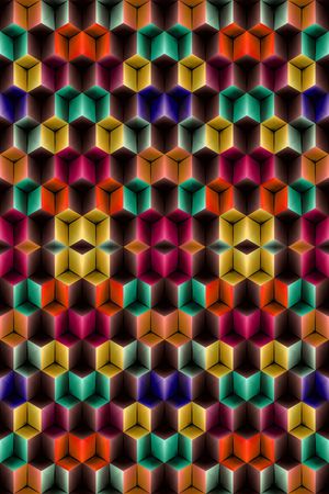 迷乱几何印花华亿平台图片