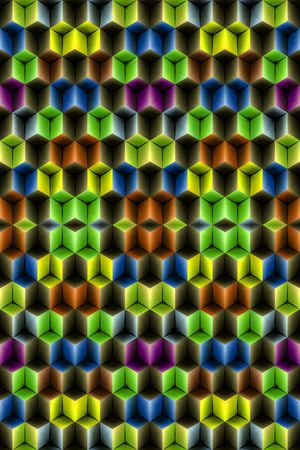 迷乱几何印花华亿平台图片