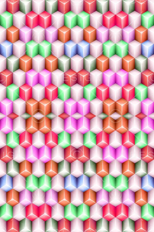 迷乱几何印花华亿平台图片