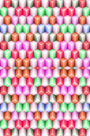 迷乱几何印花华亿平台图片