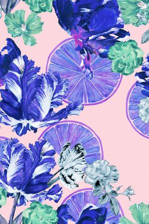 欧美风花卉印花印花华亿平台图片