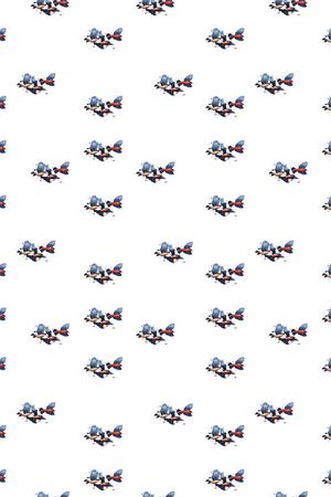 油画小鸟印花华亿平台图片