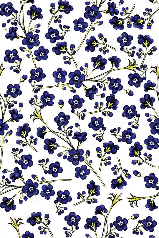 原创手绘花卉印花华亿平台图片