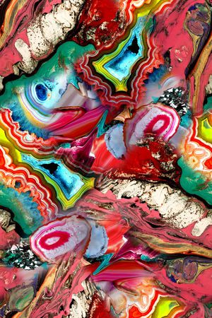 抽象印花华亿平台图片