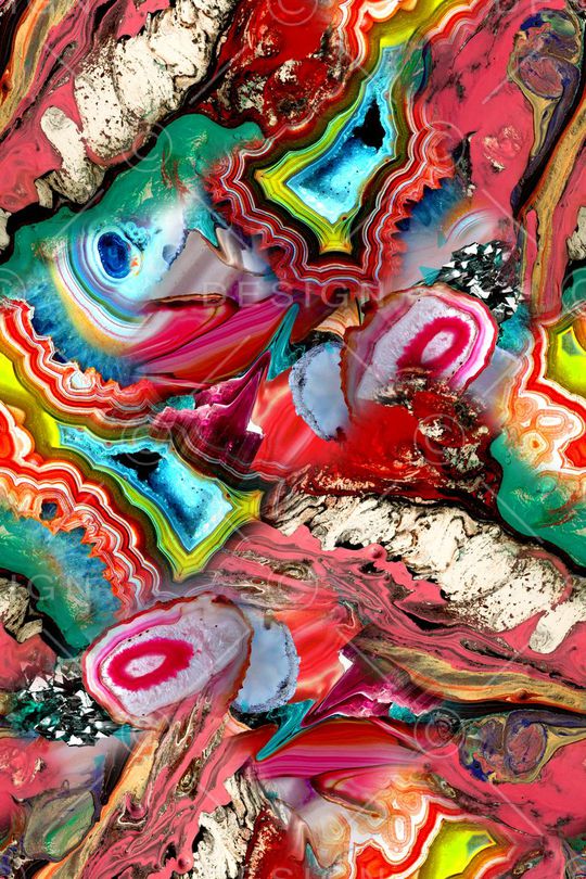 抽象印花华亿平台图片