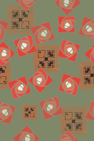 创意格子印花华亿平台图片