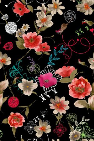 乱花印花华亿平台图片